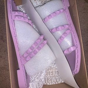 Lilac Studded Sandals